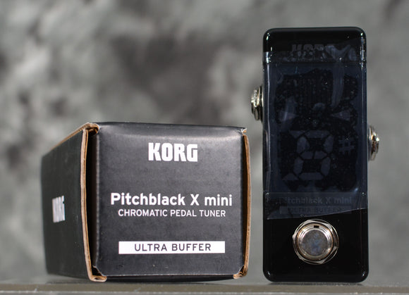 Korg Pitchblack X Mini Chromatic Pedal Tuner True Ultra Buffer