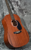 Martin D-10E Road Series Satin Sapele Acoustic Electric Dreadnought
