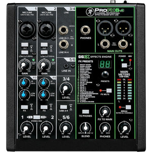 Mackie ProFX6v3 6-Channel Professional USB Mixer