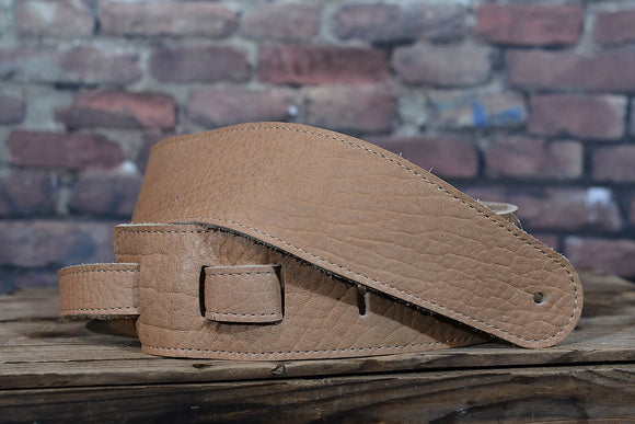 Henry Heller HAB25 American Buffa b lo Premium Leather Guitar Strap Natural
