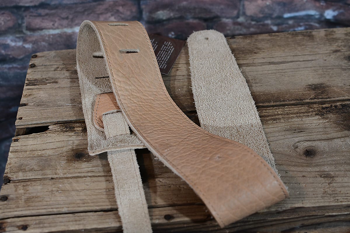 Henry Heller HAB25 American Buffa Premium Leather Guitar Strap Natural