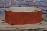 Henry Heller HBS35 Deluxe 3 1/2" Capri Suede Leather Guitar Strap Rust
