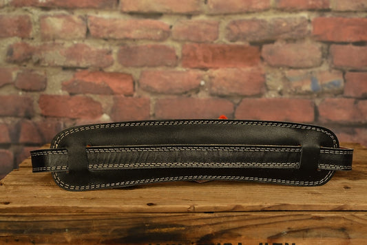 Henry Heller HP50-BLK Vintage 50s Series Black Thin Garment Leather Guitar Strap