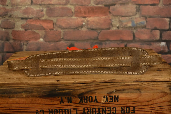 Henry Heller HP50-BRN Vintage 50s Series Brown Thin Garment Leather Guitar Strap