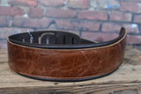 Henry Heller HPAD35-08 Deluxe Padded Capri Leather Guitar Strap Brown/Black