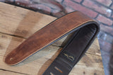 Henry Heller HPAD35-08 Deluxe Padded Capri Leather Guitar Strap Brown/Black