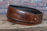 Henry Heller HPAD35-08 Deluxe Padded Capri Leather Guitar Strap Brown/Black