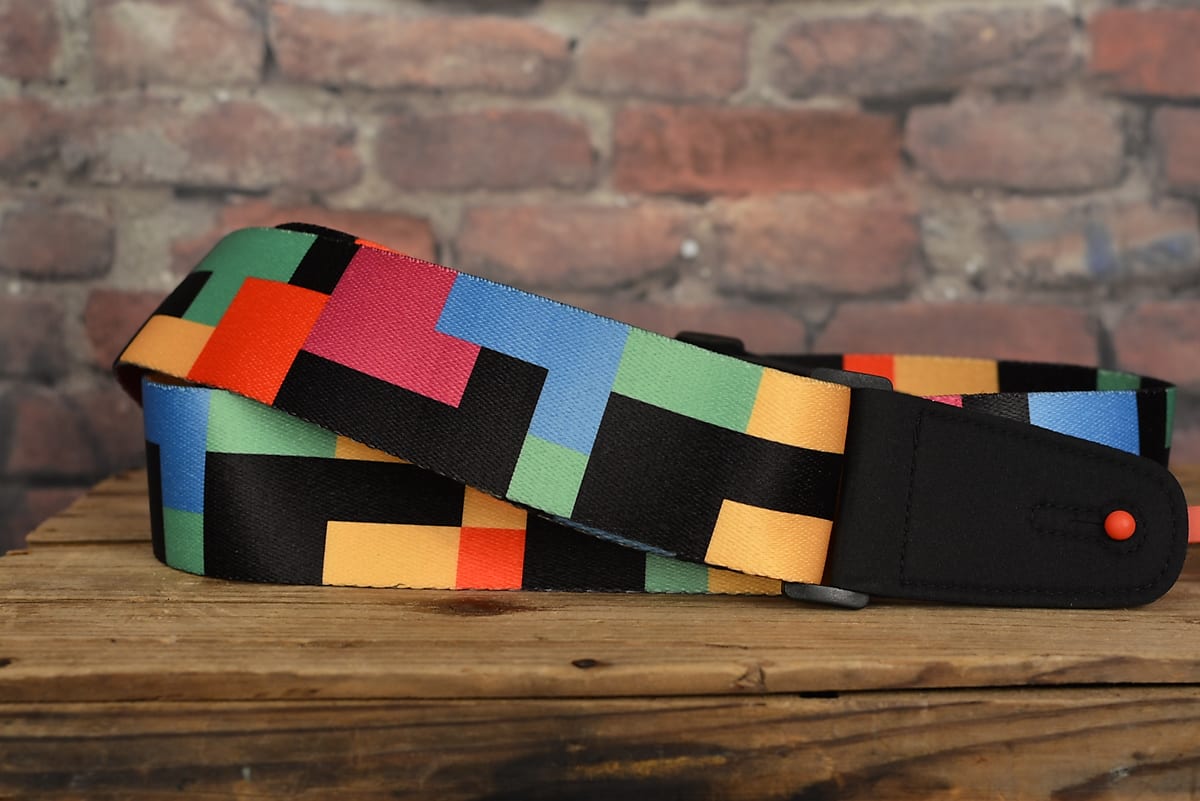 Henry Heller HSUB2-49 Retro Multi Color Tetris Guitar Strap
