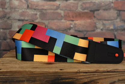 Henry Heller HSUB2-49 Retro Multi Color Tetris Guitar Strap