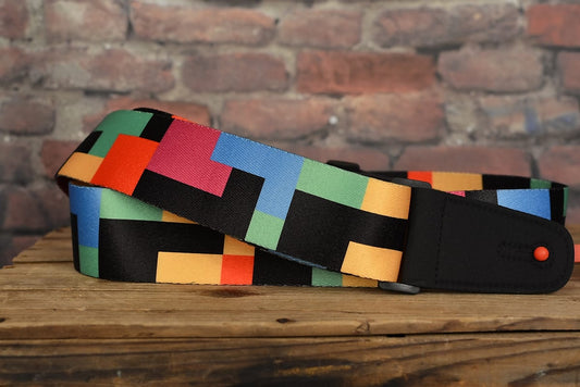 Henry Heller HSUB2-49 Retro Multi Color Tetris Guitar Strap