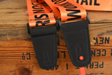 Henry Heller HSUB2-55 Retro Color Orange Prison Work Detail Guitar Strap