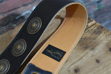 Henry Heller HPMED Garment Leather Guitar Strap w Medallion Conchos