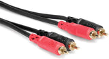 Hosa Technology CRA-201 Stereo Interconnect Dual RCA to Same