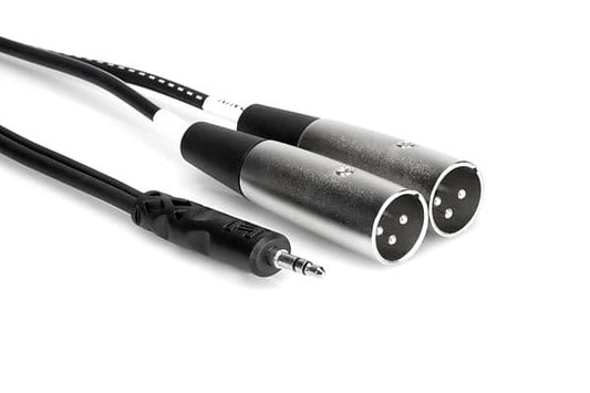 Hosa Technology CYX-403M Stereo Breakout 3.5mm TRS to Dual XLR3M