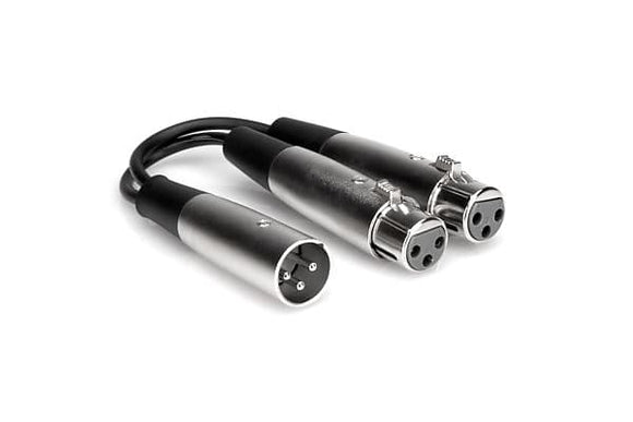 Hosa Technology YXF-119 Y Cable XLR3M to DUAL XLR3F