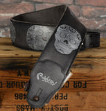 Right On Straps Leathercraft Series Sugar Skull Black Strap