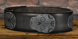 Right On Straps Leathercraft Series Sugar Skull Black Strap