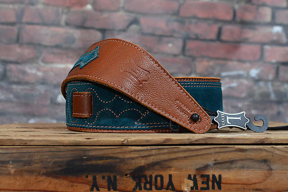 Levy's MGS317BKE-TAN Garment Leather Guitar Strap - Tan