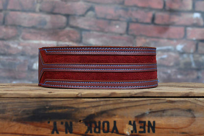 Levy's MGS317HWK-BRG Garment Leather Guitar Strap - Burgundy