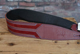 Levy's MGS317HWK-BRG Garment Leather Guitar Strap - Burgundy