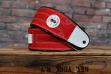 Levy's MRE1CAR-RED 2.5" Stitched Canvas Guitar Strap - Red