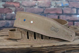 Levy's 2 1/2" MS26DDE-SND Suede Leather Guitar Strap /Suede Leather Backing