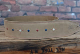 Levy's 2 1/2" MS26DDE-SND Suede Leather Guitar Strap /Suede Leather Backing