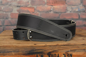 Right On Straps Magic Collection Master Key Plus Black Leather Premium Guitar strap