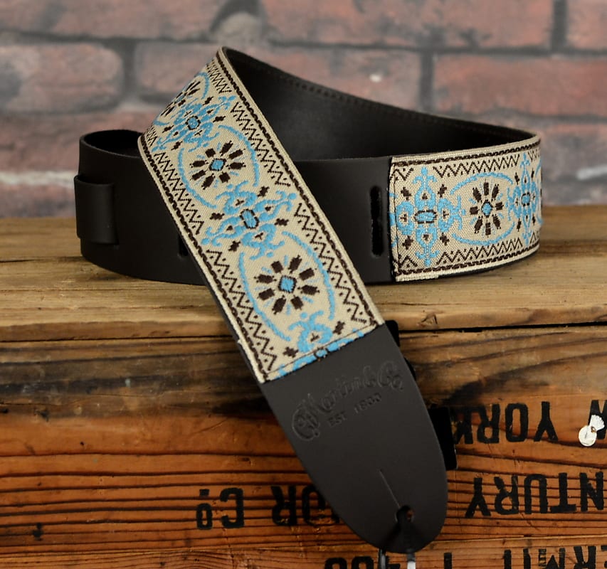 Martin Vintage Retro Woven Jaquard Strap -Blue 18A0084