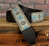 Martin Vintage Retro Woven Jaquard Strap -Blue