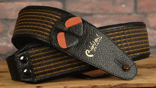 Right On Straps Mojo Amp Series Brownface Oxblood Handmade Vegan Guitar Strap