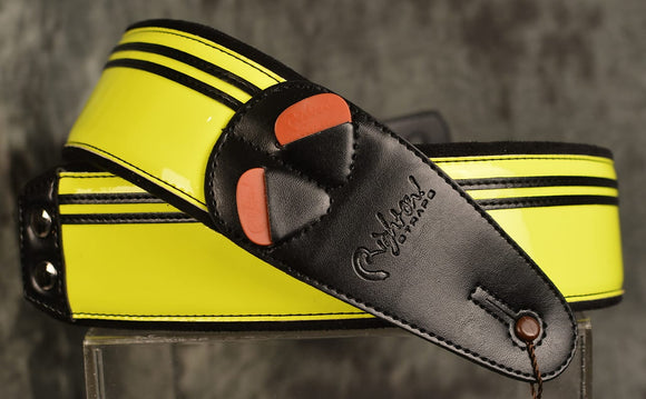 Right On Straps Mojo Collection Race Neon Yellow Vegan Strap