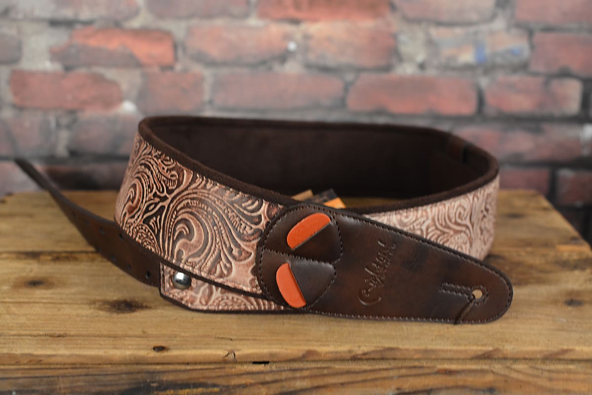 Right On Straps Mojo Collection Sandokan Beige Premium Vegan Guitar Strap