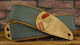 Right On Straps Mojo Series Boxeo Teal Vegan Guitar Strap