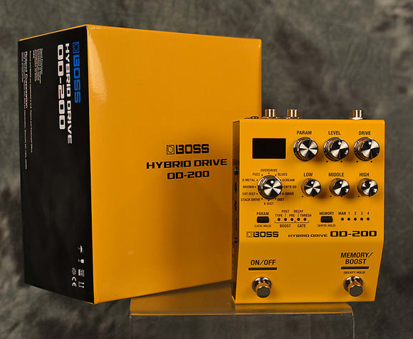 Boss OD-200 Hybrid Drive Multi Distortion Fuzz Overdrive Pedal