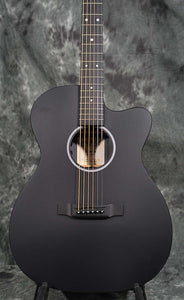 Martin OMC-X1E Jett Black Acoustic Electric Cutaway Guitar & Gigbag