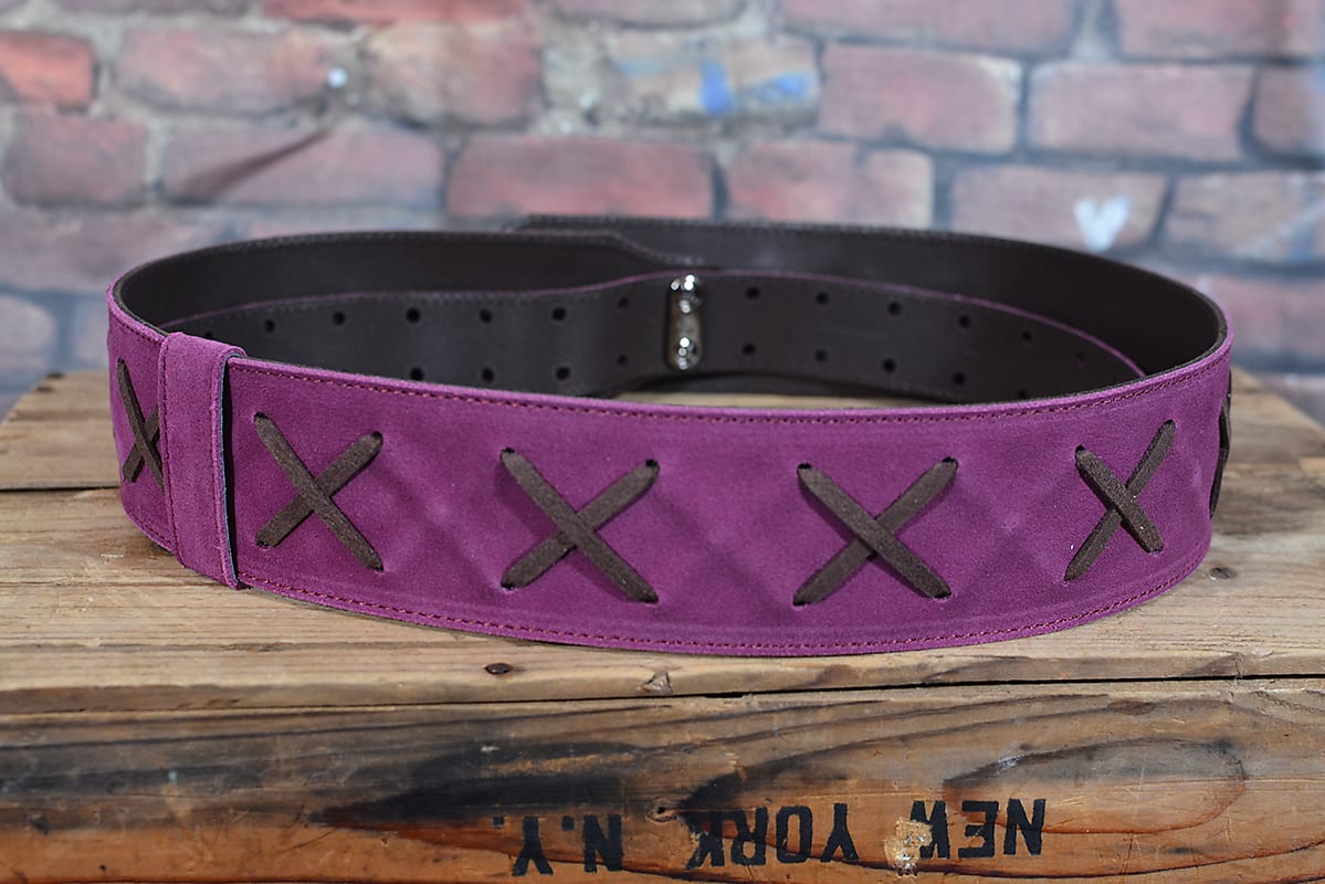 Right On Straps Special Collection David Gilmour Hendrix Purple Premium Guitar Strap