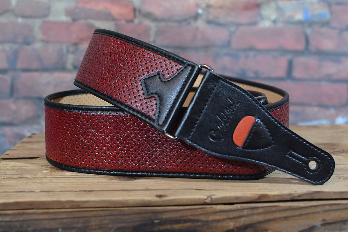 Right On Straps Special Collection Monte Carlo Premium Guitar Strap Red