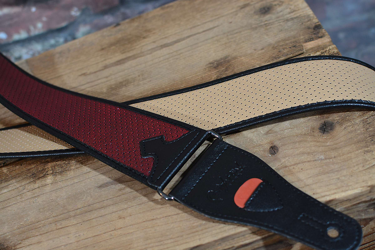 Right On Straps Special Collection Monte Carlo Premium Guitar Strap Red