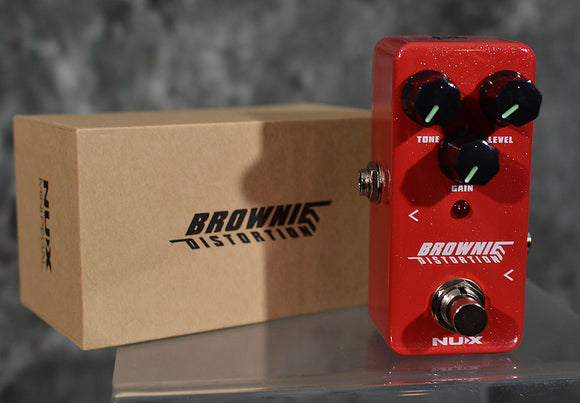 NuX NDS-2 Brownie Mini Distortion Drive Pedal Brown Sound