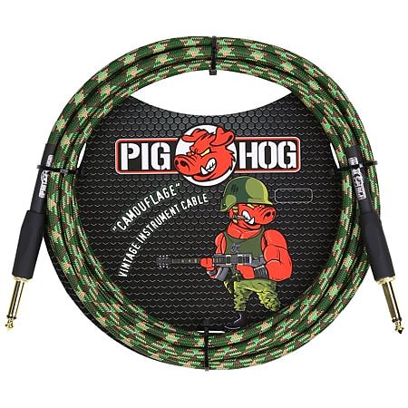 Pig Hog Camouflage Instrument Cable 10ft