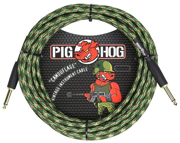 Pig Hog Camouflage Instrument Cable 20ft