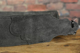 Franklin FSWT-BK-BK Original Leather Series Premium Guitar Strap Black Tooled ends