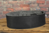 Franklin FSWT-BK-BK Original Leather Series Premium Guitar Strap Black Tooled ends