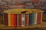Franklin FSCL-SB-CA Saddle Blanket Series Premium Guitar Strap w Caramel Leather ends