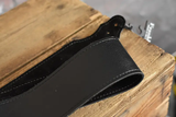 Franklin 3B-BK-S 2.5" Purist Series Leather Premium Guitar Strap Black