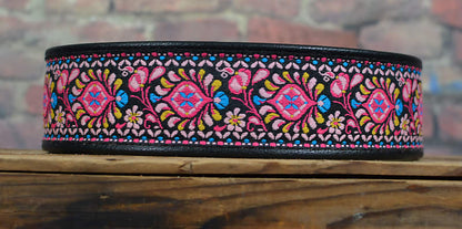 Franklin RFD-P Retro Folk Deluxe Guitar Strap Pink