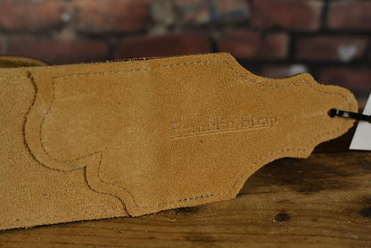 Franklin FSW-CH-G Original Leather Series Premium Guitar Strap Chocolate