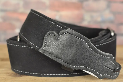Franklin DD-BK-BK Premium Series Simple Canvas Black Guitar Strap