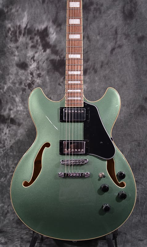 Ibanez AS73 OLM Artcore Semi-Hollow Olive Green